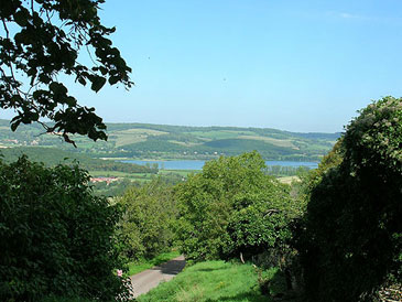View of Reservoir de Panthier from Chteauneuf-en-Auxois.  2006-2011 Cold Spring Press.  All rights reserved.