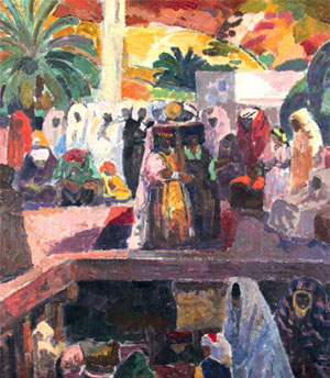 Dufresne - Moroccan market scene.  Photo Wikipedia