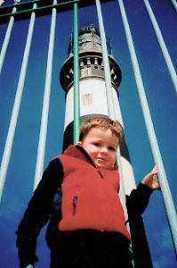 Yann at Le Phare de Creac'h  Photo by Betty Werther.  All rights reserved.