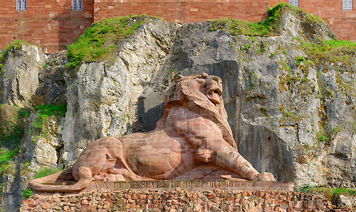 Lion of Belfort by Bartholdi.  Wikipedia