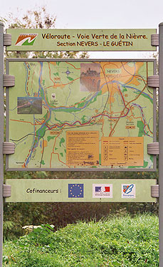 Biking routes Nevers to Le Gutin.  2009-2011 Cold Spring Press.  All rights reserved.