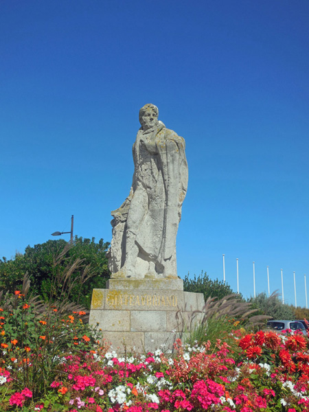 Chateaubriand Statue Saint-Malo    Copyright Cold Spring Press.  All rights reserved.