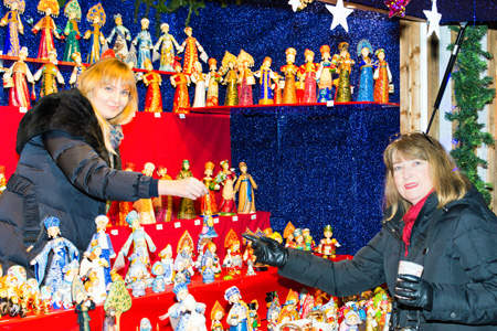 P J buying ornaments.  Photo copyrighted by P J Adams.  All rights reserved.