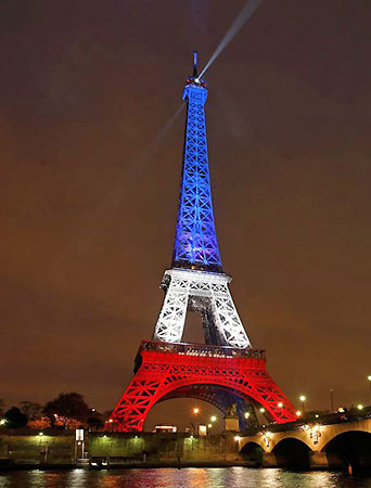 Eiffel Tower Bleu, Blanc et Rouge