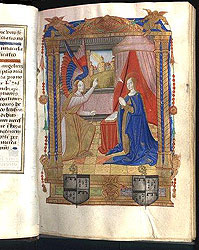 The Champeigne Blandin Hours (use of Rouen) in Latin Illuminated manuscript on parchment 13 miniatures by Robert (Robinet) Boyvin France, Rouen c1500-10  Courtesy of Hindman Gallery.  All rights reserved.