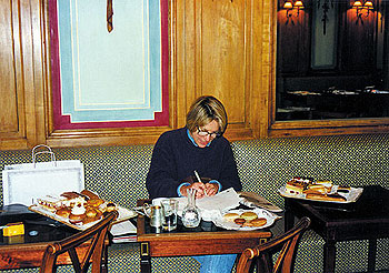 Jill Butler at work at Ladurée