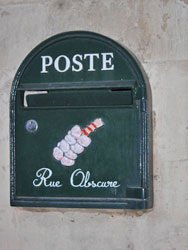 Mailbox artwork.  Photo Copyright Cold Spring Press.  All rights reserved.