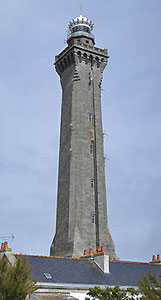 Eckmhl Lighthouse, Brittany.  Photo Wikipedia.