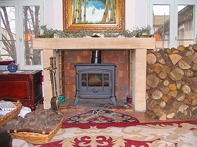 The O'Neill's fireplace, Photo by Marlane O'Neill 2009.  All rights reserved.