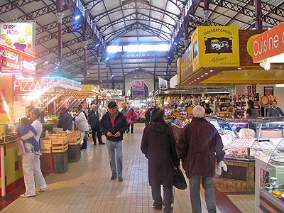 Inside Les Halles market, Narbonne.  Copyright Marlane O'Neill 2009.   All rights reserved