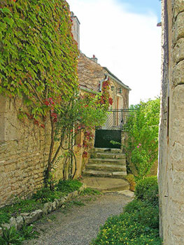 Hidden pathway Noyers.  Copyright Cold Spring Press.  All rights reserved.