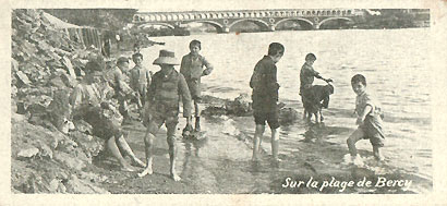 Paris Beach at Bercy 1903.  Photo courtesy of http://www.paris1900.fr