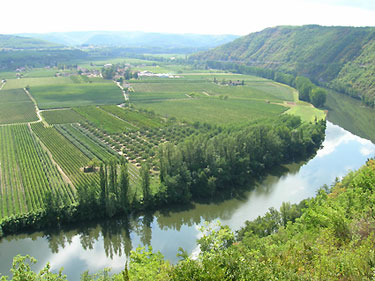 View of River Lot from Crayssac.  Copyright Cold Spring Press.  All rights reserved.