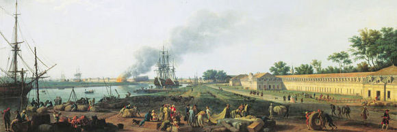 Rochefort - Painting by Vernet.  Courtesy Hermione-La Fayette web site