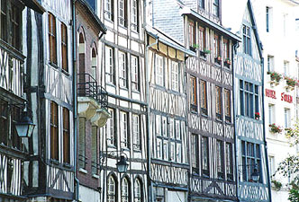Colombage Homes in Rouen - Photo  2009 Cold Spring Press.  All rights reserved.