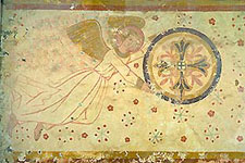 Frescoe in St Cneri church.  Courtesy Wikipedia