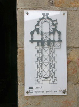 Diagram of proposed reconstruction of the nave.  Copyright Cold Spring Press.  All rights reserved.