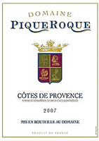 Label - Domaine Piqueroque